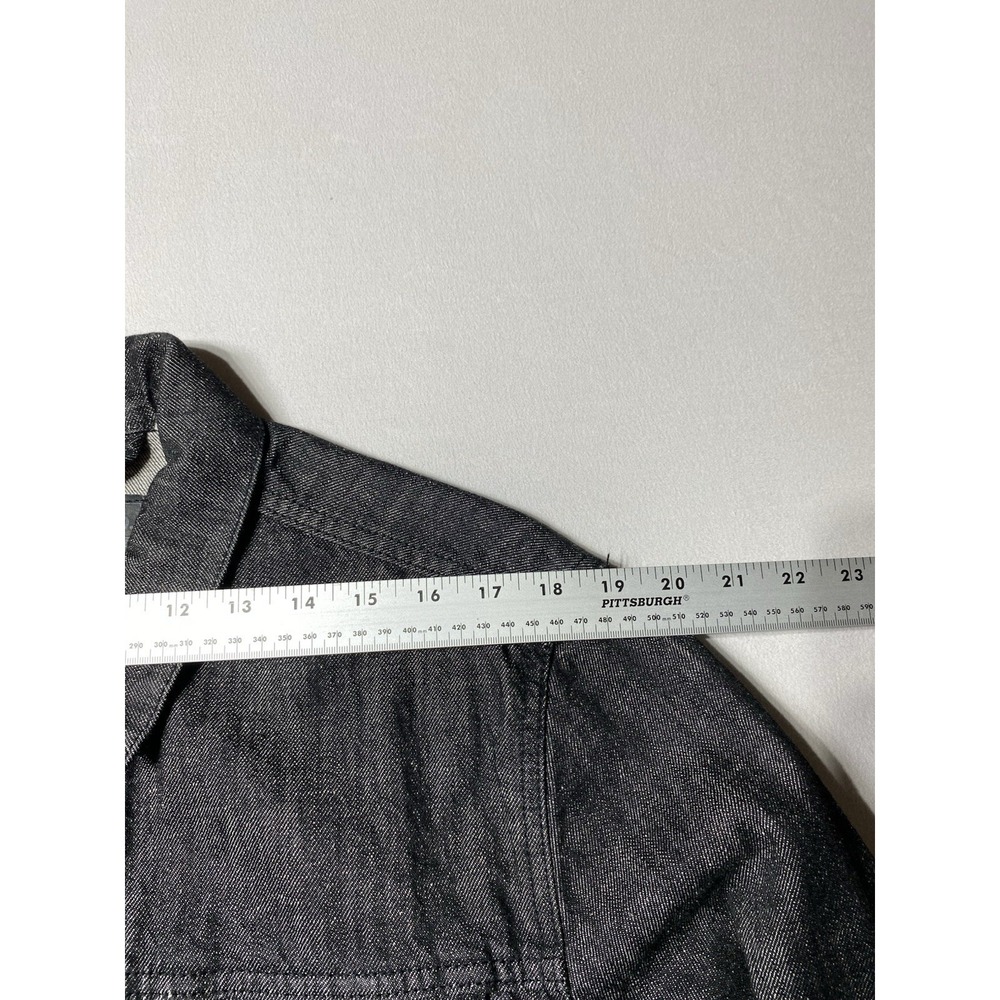 Vintage Y2K Levi's 72334 Black Denim Trucker Jacket Men's Large Red Tab - Picture 12 of 12